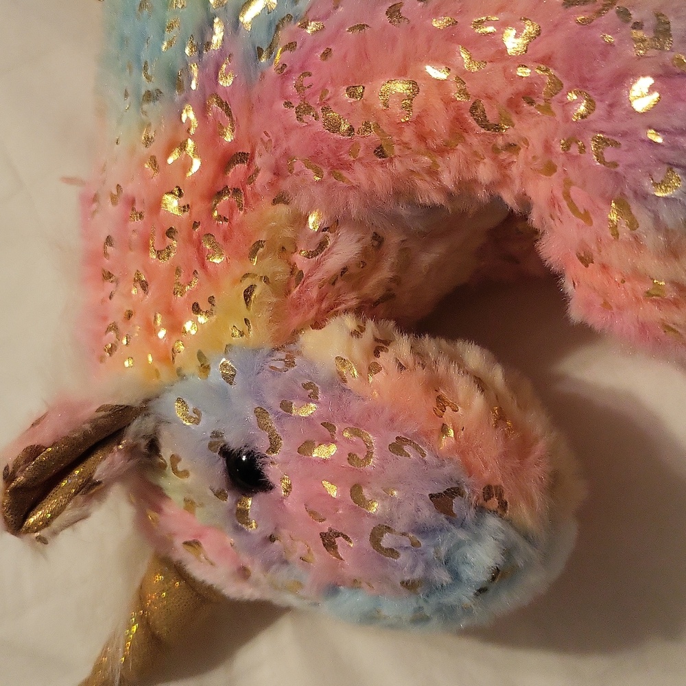 Colorful Plush Unicorn Stuffed Animal - Picture 3 of 4